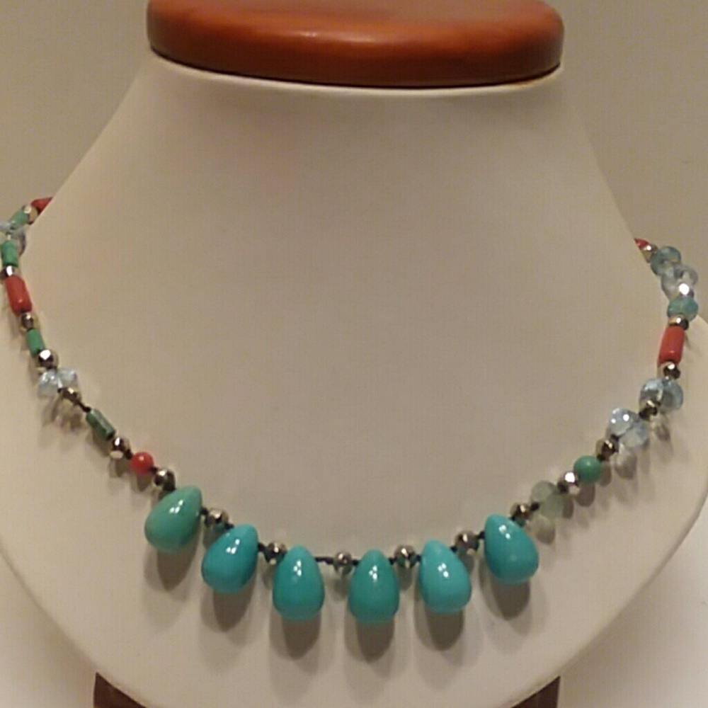 Turquoise Necklace by Designs by Ch Lovin.